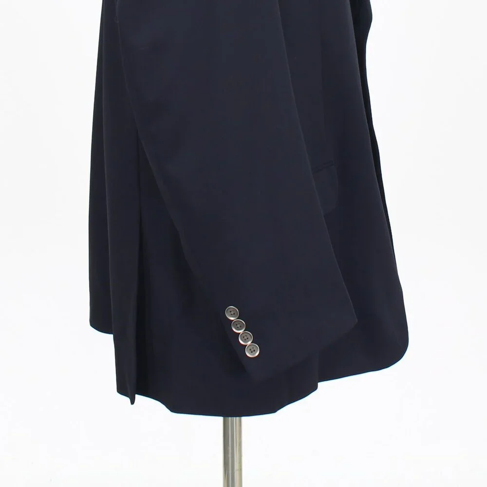 Calvin Klein 48R Navy Solid 2-Button Sport Coat Blazer Jacket T805